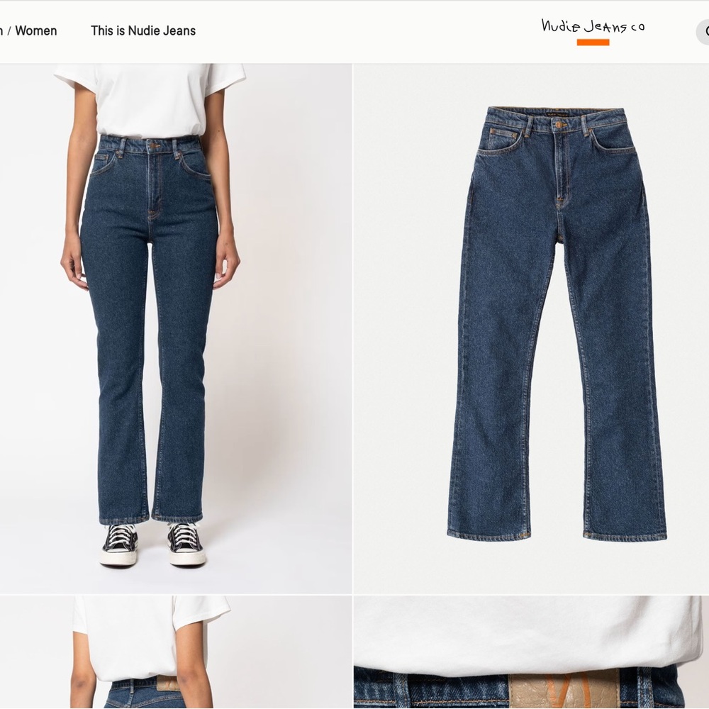 Nudie Jeans Rowdy Ruth French Blue Jeans W27 L26 NWT